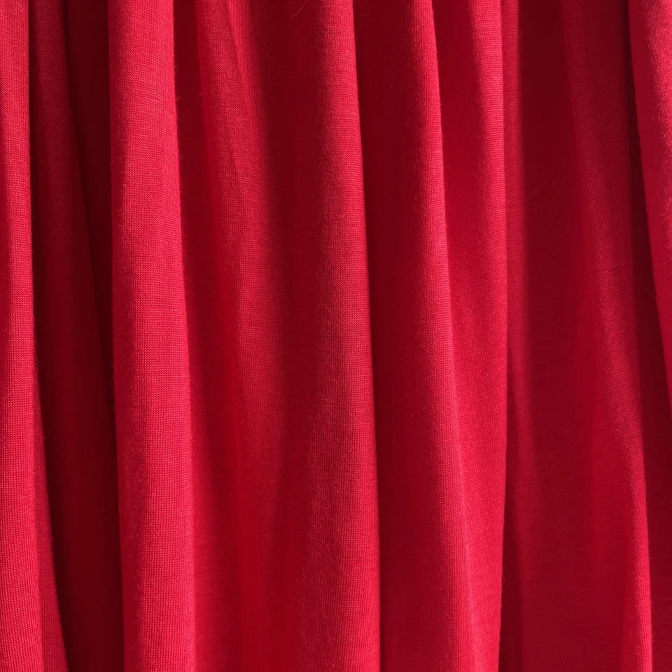 De Colección Jane Ashley Falda Lentejuelas Roja Cuentas Doradas Boho Gitana Danza Completa Midi Pequeña Foto 3 de 4