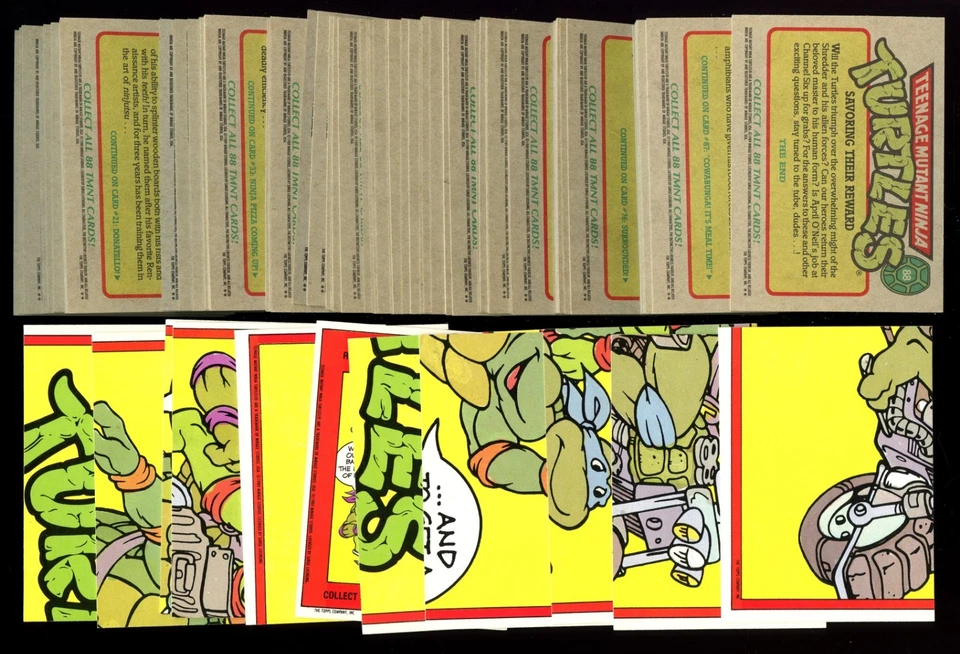 1989 Topps Teenage Mutant Ninja Turtles Series 1 Set #1-88 - w/ Stickers #1-11 - Image 2 of 2