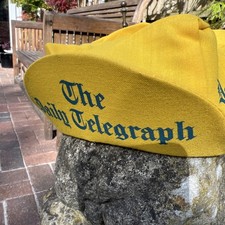 The daily telegraph Cycling Cap Hat Vintage VERY RARE