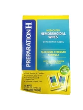 Preparation H Medicated Hemorrhoidal Wipes With Witch Hazel And Aloe 96 Wipes