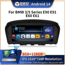 8.9'' 128G Android 14 CarAutoPlay Autoradio GPS Navi für BMW E60 E61 E90 E91 CCC
