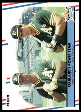 Oakland's Power Team (Mark McGwire / Jose Canseco) 1988 Fleer #624 Athletics