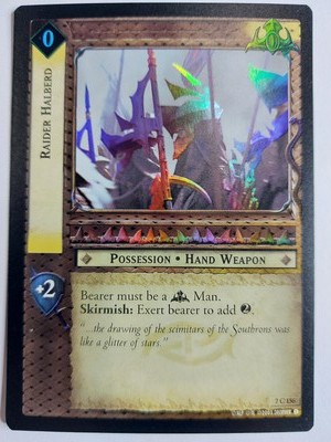 LOTR TCG Return of the King RAIDER HALBERD 7C156 FOIL NM