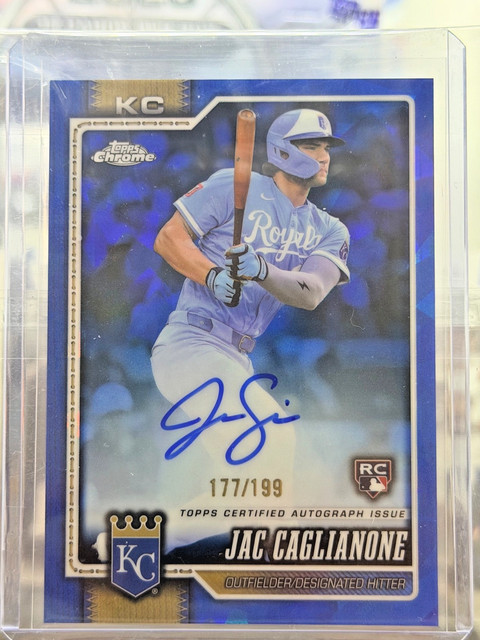 2026 Topps Chrome Rookie Autographs Sapphire Refractors Jac Caglianone /199