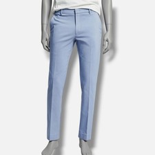 Tommy Hilfiger Men's Blue Modern-Fit Solid Performance Dress Pants Size 33W 32L