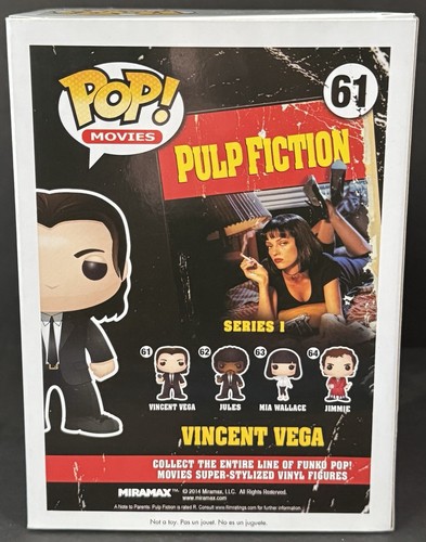 John Travolta Signed Autographed Vincent Vega Pulp Fiction Funko Pop JSA COA - Picture 3 of 5