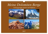 "Calendar 2027 · US Version · My Dolomites Mountains (Wall Calendar 2027 17\" × 12"