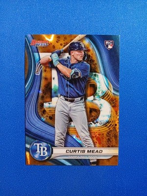 2024 Bowman's Best Baseball Curtis Mead RC Gold Lava Refractor /50
