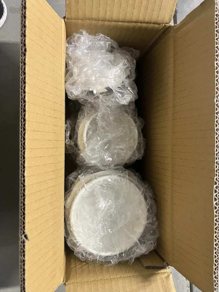 Mackenzie Childs Set Of 3 “The Littles” Canisters, NIB, Courtly Check - Image 2 of 3