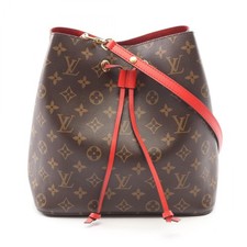 Borsa a tracolla Louis Vuitton NeoNoe M44021 Monogram tela rossa usata LV