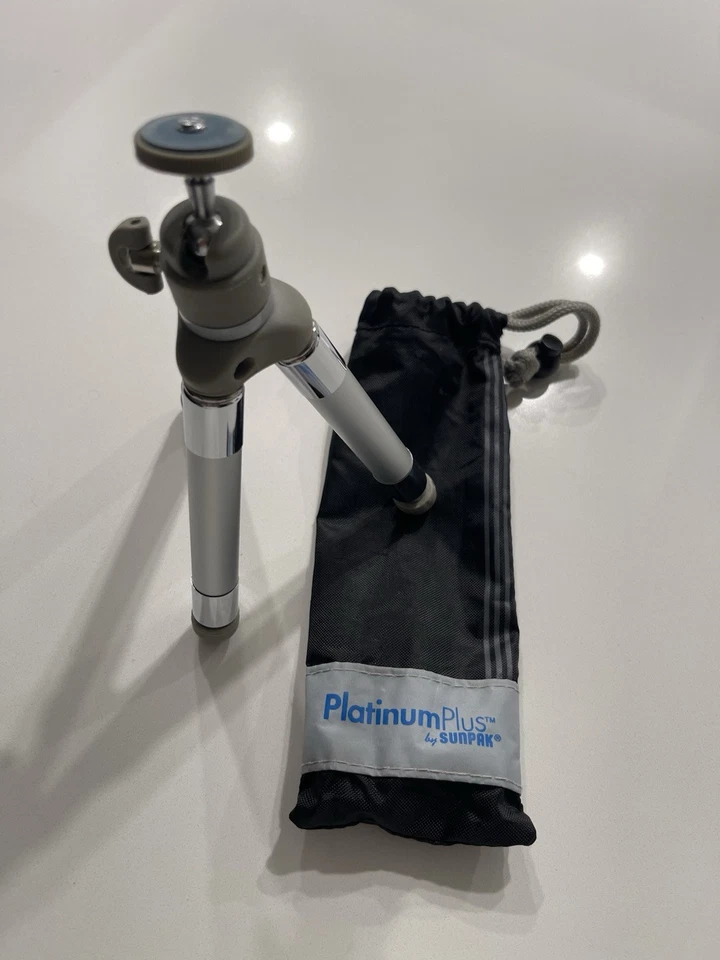 Sunpak Platinum Plus: tripé de mesa Mini-D. Extensão 6,8" - 11,5", com bolsa - Imagem 3 de 3