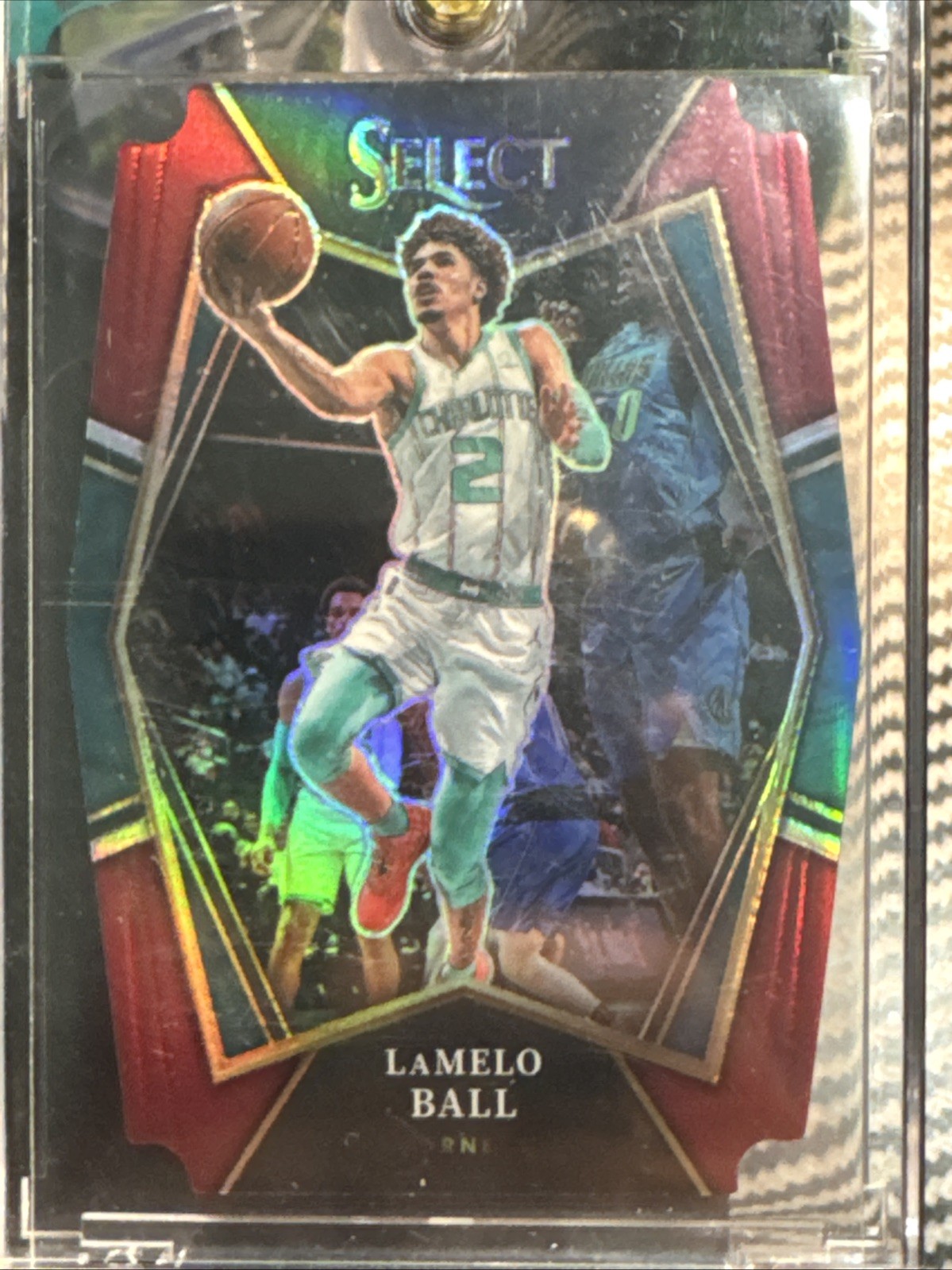 2021-22 Panini Select - Premier Level LaMelo Ball #185 Maroon Prizm Die-Cut /175