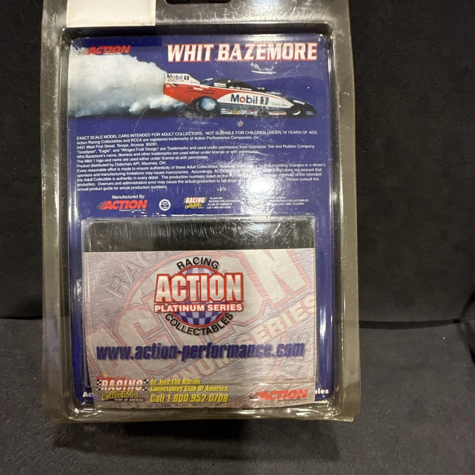 Dodge Funny Car WHIT BAZEMORE Mobil 1 1995 1/64 acción fundido a presión coleccionable Foto 3 de 3