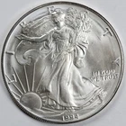 1994 American Silver Eagle (BU) - AUTHENTIC - In a Capsule to Protect It!