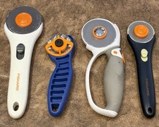 Fiskars Rotary Cutters Group Lot Set Of 4