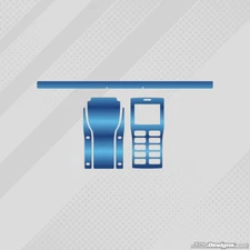 BLUE CHROME STYLE GEL COAT FULL WRAP STICKER KIT FOR UNIPRO STOPWATCH KARTING