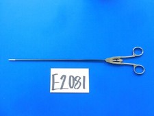 E2081 Jarit 632-164IL Hunter 3.5mm Insulated Fenestrated Grasper 12.5" Length