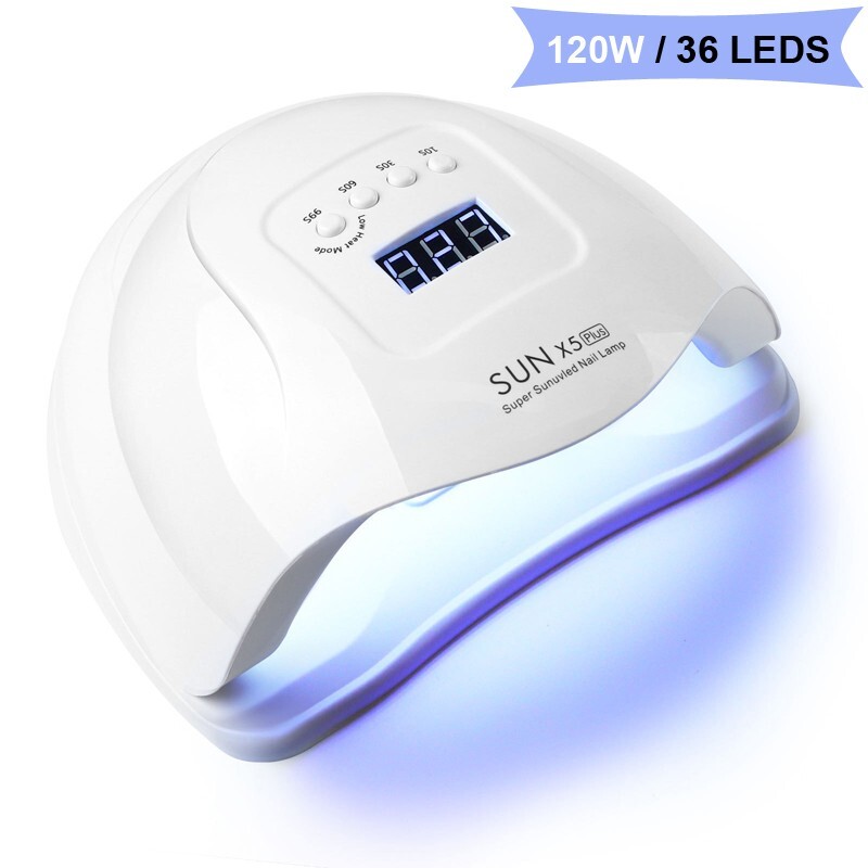 Sèche vernis ongle gel efficace avec lampe UV 36 LED et capteur automatique
