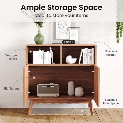 Sideboard mit Stauraum Küchenschrank Aufbewahrungsschrank Akzentschrank 80CM NEU - Bild 11 von 47