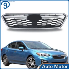 91122FL00B Front Bumper Grille For Subaru Impreza 2017-2019 Mesh Assembly Chrome