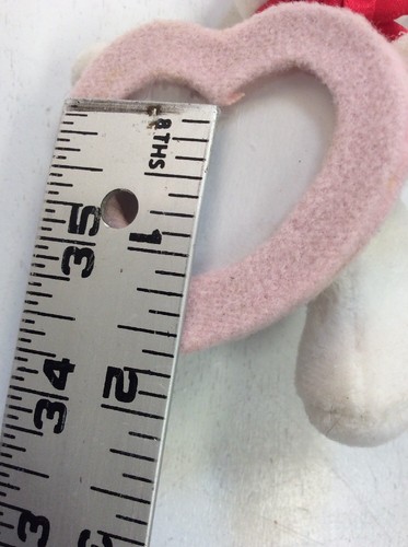 Mini Marco de Imagen Dakin Valentines Bear Corazón Blanco Suave Rosa En Forma de Corazón - Imagen 10 de 12