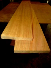 2 PIECES LONG KILN DRIED 4/4 FAS FINISHED S4S CHERRY LUMBER WOOD 46 X 6 X 3/4"