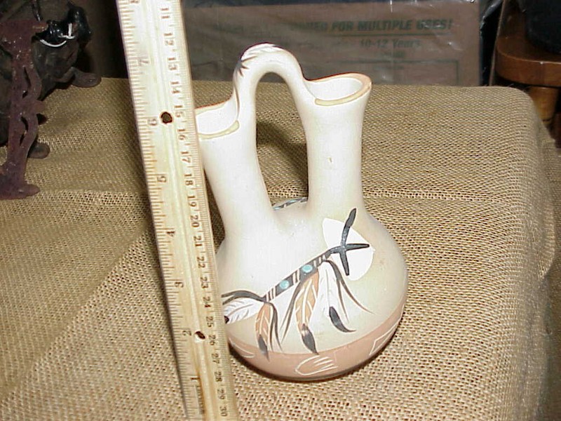 Vintage Southwestern Pottery Wedding Vase Signed Betty Selby 1971