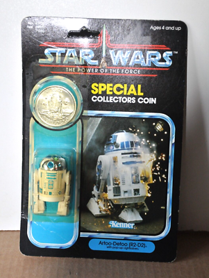 SF・ファンタジー・ホラー POTF R2-D2 coin 92back unpunched Vintage Star Wars Power Of The Force R2-D2 Coin Unpunched Kenner