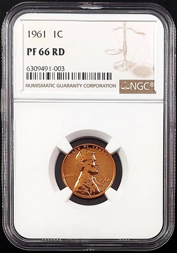 1961 Proof Lincoln Cent certified PF 66 RD by NGC! sku 91003