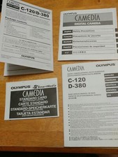 Olympus CAMEDIA C-120/D-380 Digital Camera Manual, Quick Start Guide Etc