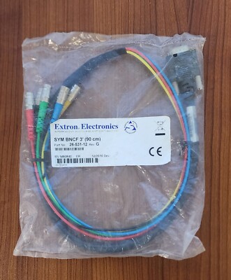 Extron 26-531-12 SYM BNCF/3 15-pin Male to BNC Female (B9) NEW