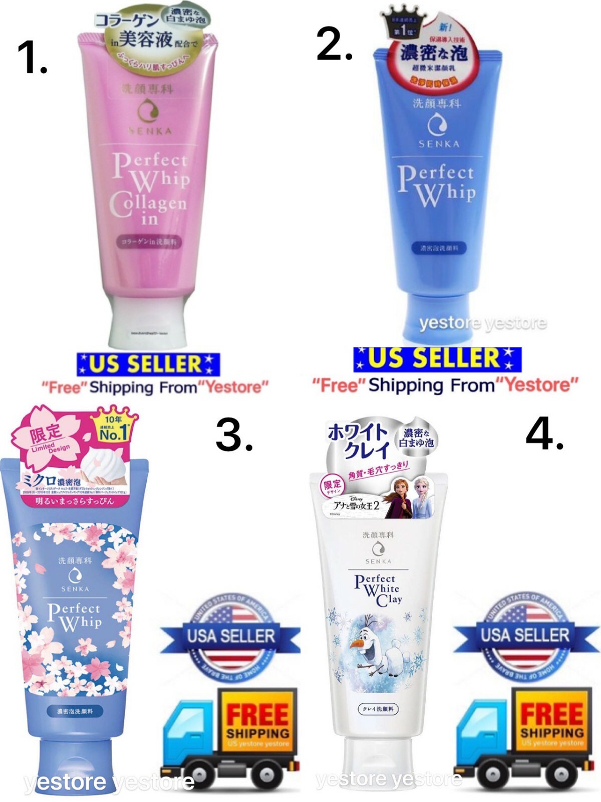 senka collagen facial wash