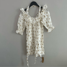 Reformation Indio Floral Dress Linen