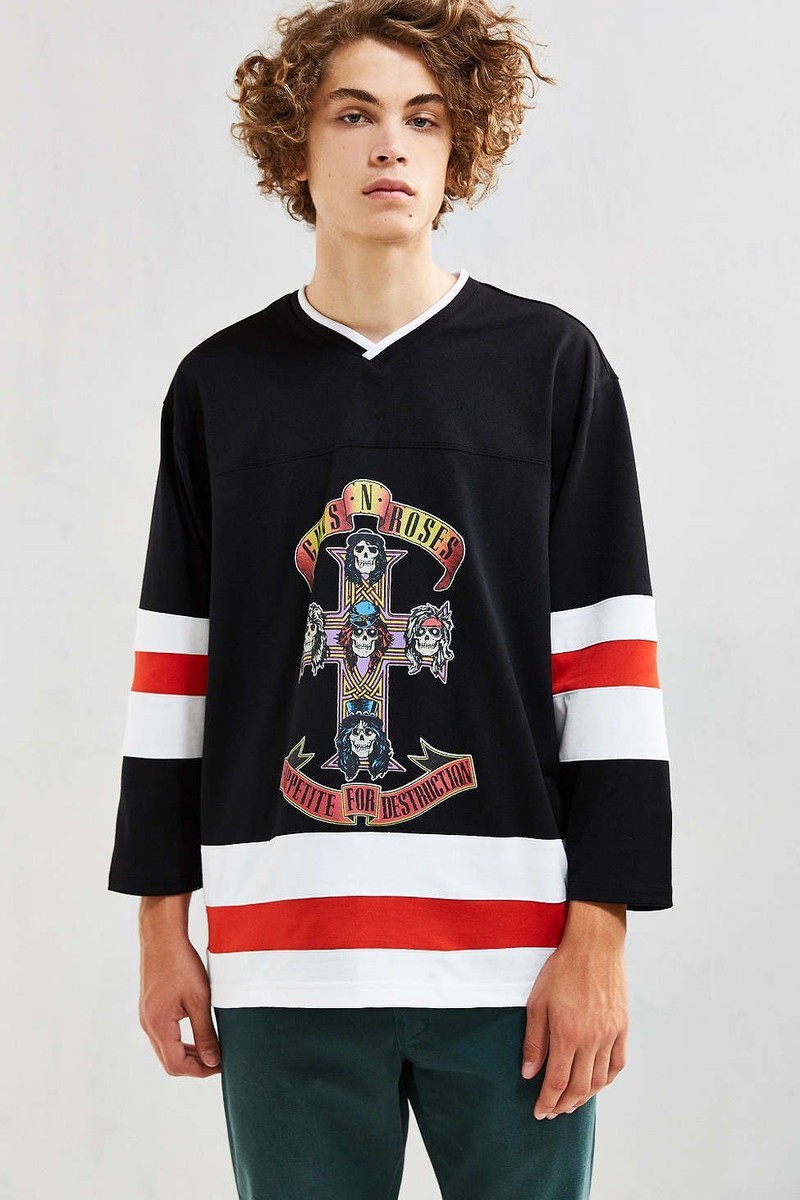 Guns N' Roses '87 Appetite For Destruction Bravado Hockey Jersey