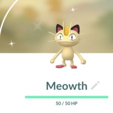 Pokemon go Shiny Meowth registered