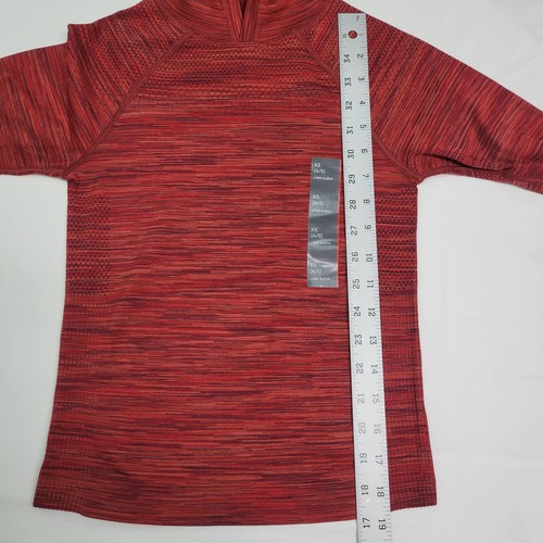 Kids Red Moisture Wicked Shirt Hoodie Long Sleeve All In Motion XS (4/5) - Picture 9 of 11