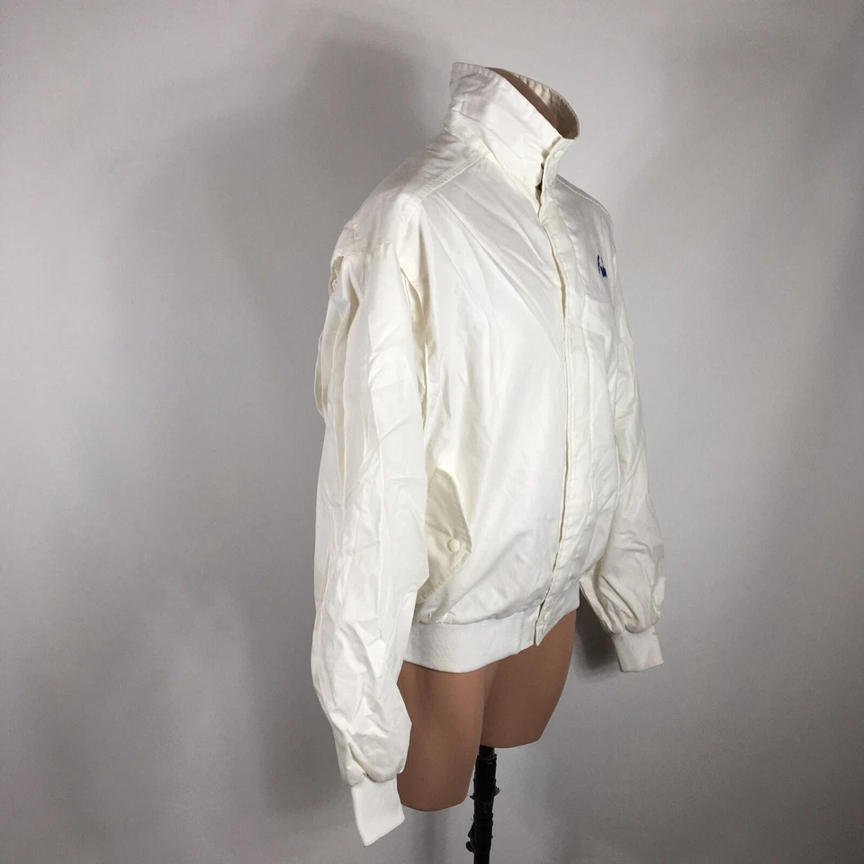 Vtg King Louie TEXAS GAS Jacket/Coat White Bomber Made in USA Oil 2XL XXL EUC - Image 3 of 4