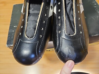 Vintage NOS Spot-bilt 210 Black Baseball Metal Cleats Shoes Vintage NOS Spot-bilt 210 Black Baseball Metal Cleats Shoes