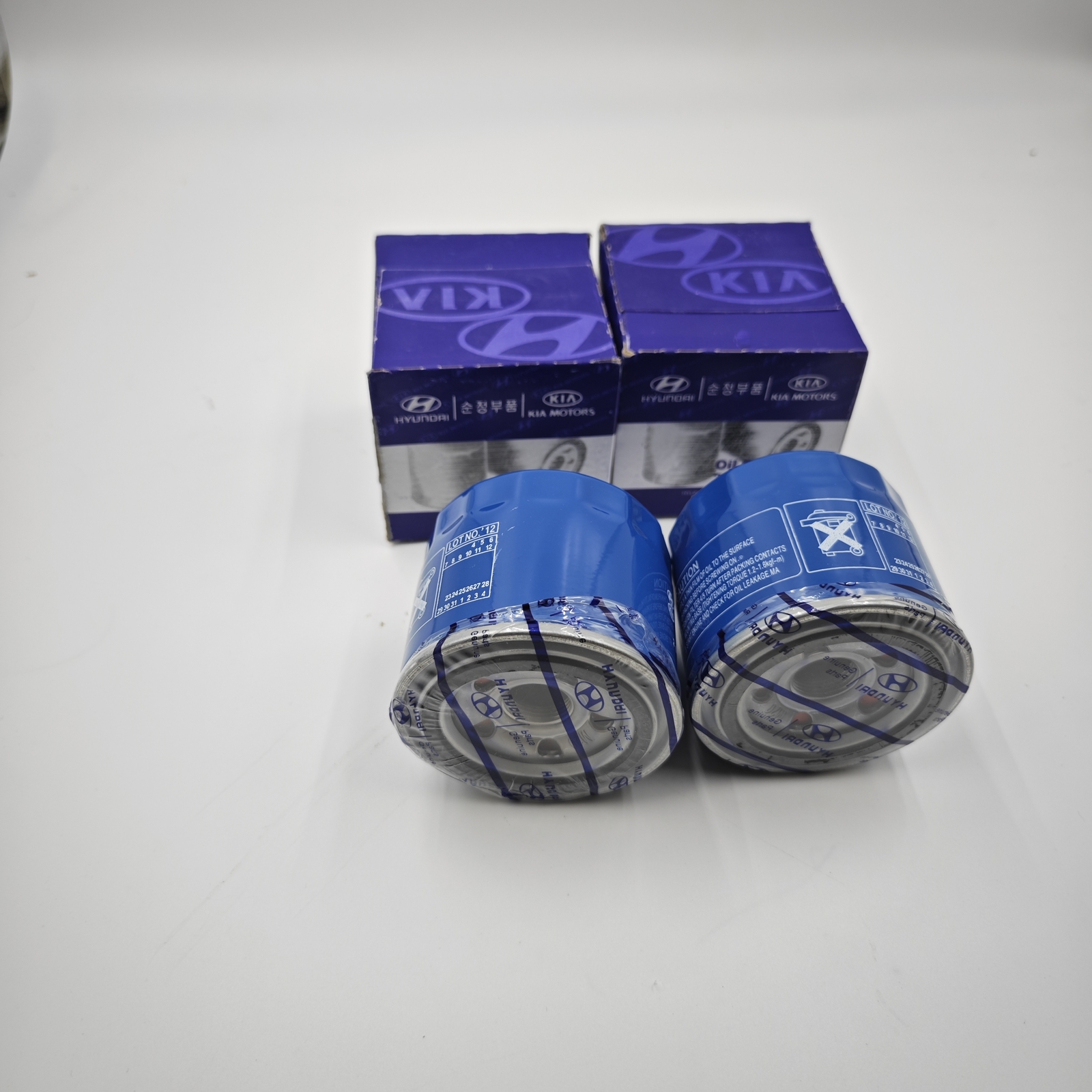 GENUINE 4 Pack Oil Filters fit for 1986-2020 Hyundai Kia 2630035505