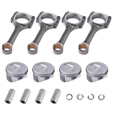 4 Connecting Rod Piston Set for 11-19 Hyundai Sonata Kia Sorento Optima 2.4L
