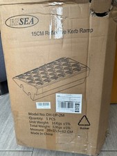 Besea Rubber Curb Ramp 6" inch High 23.6" Length Heavy Duty Ramp 60000 lbs