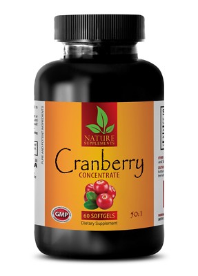UTI aid - CRANBERRY EXTRACT Capsules - Urinary Tract Health - Vitamin C E -1 Bot