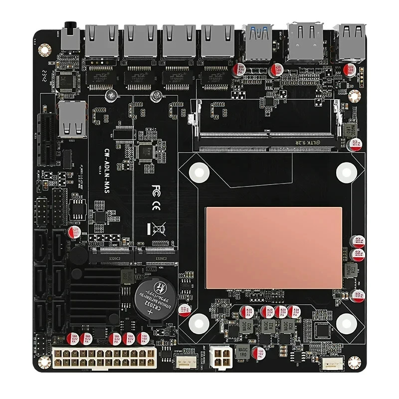N100 i3-N305 NAS ITX Router Motherboard 4x i226-V 2.5G 2*NVMe 6