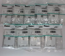 Panduit - NK1FWHY - NetKey 1 Position Faceplate C - NINE pieces - 9 - NEW