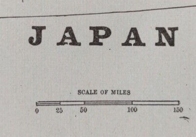 Vintage 1900 JAPAN Map 11