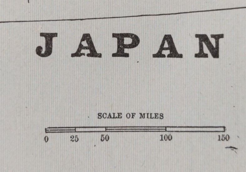 Vintage 1900 JAPAN Map 11"x14" ~ Old Antique Original AKITA NAGOYA SAPPORO TOKYO