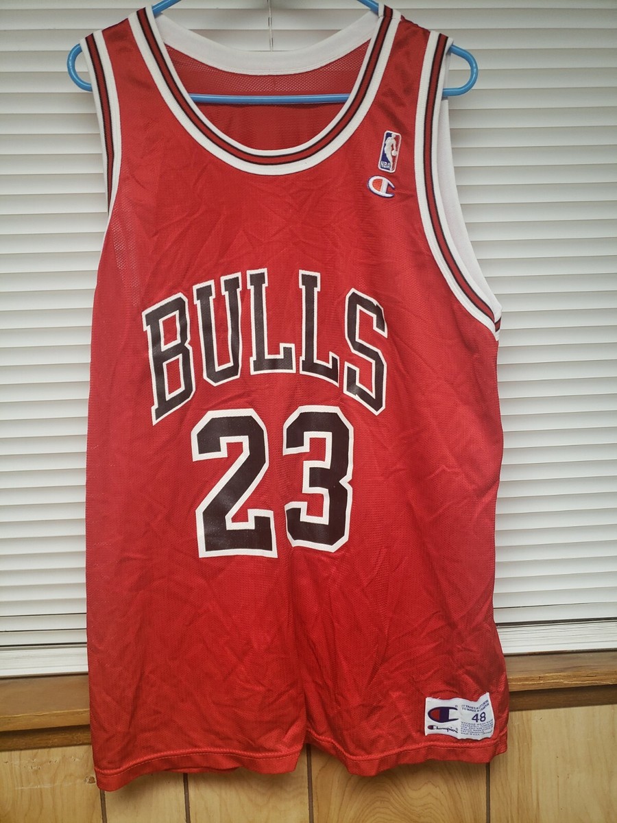Vintage MICHAEL JORDAN Jersey #23 NBA Chicago Bulls CHAMPION Size
