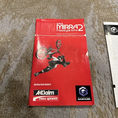Dave Mirra Freestyle BMX 2 Nintendo GameCube Complete CIB Black