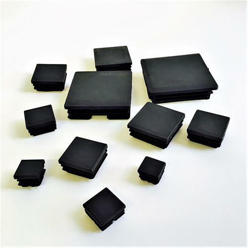 10/50/100pcs Square Plastic End Caps for Steel Tubing Large Range of