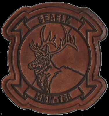 4.5'' HMM-166 SEAELKS LEATHER PATCH